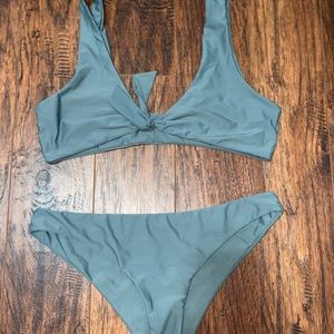 dark green bikini
